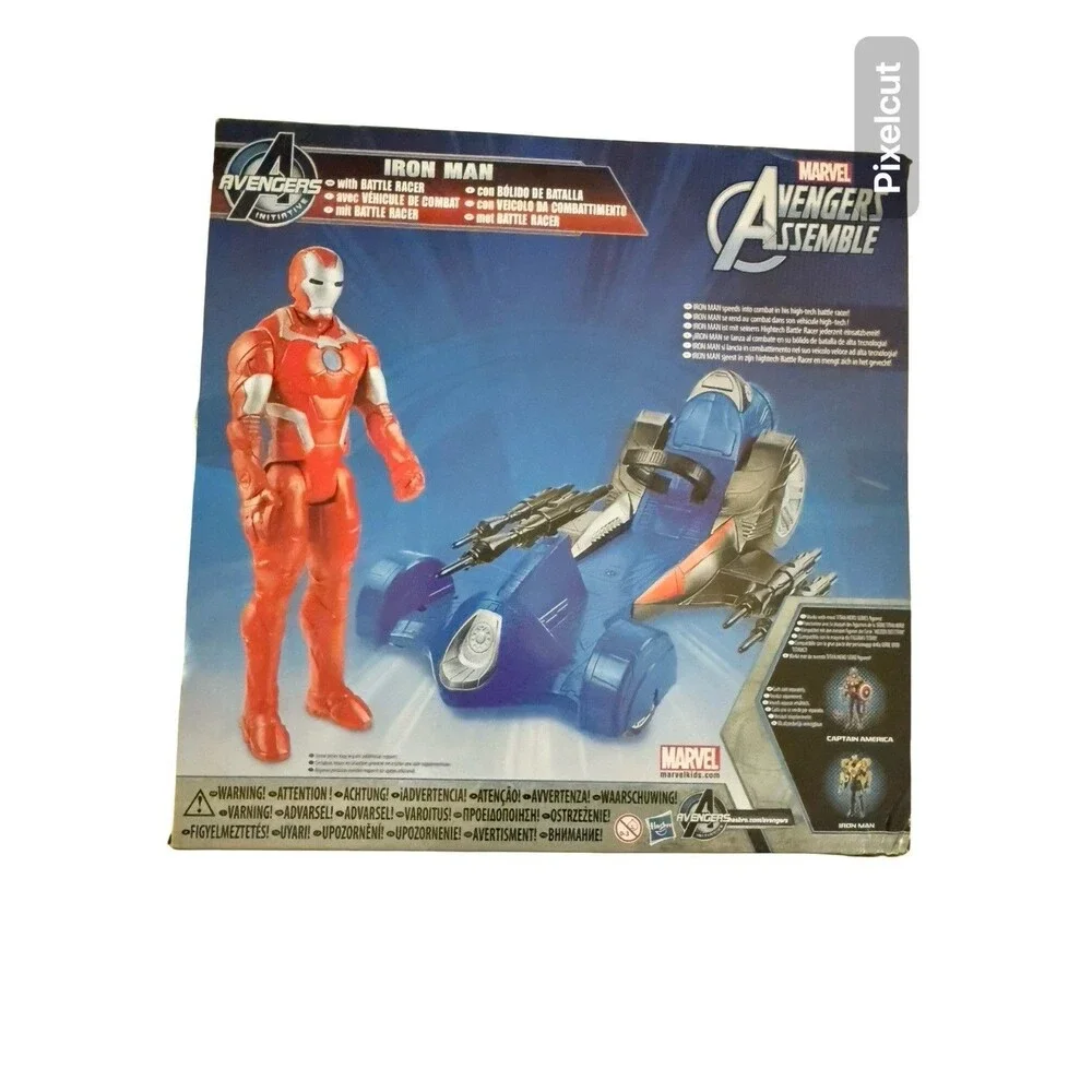 Marvel Iron Man Battle Racer Avengers Assemble Vehicle Figure New